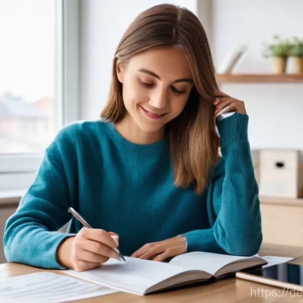 개인 재무계획과 비상 자금 - **Prompt 1: Financial Control and Daily Savings**
    "A young German woman, perhaps in her late 20s...