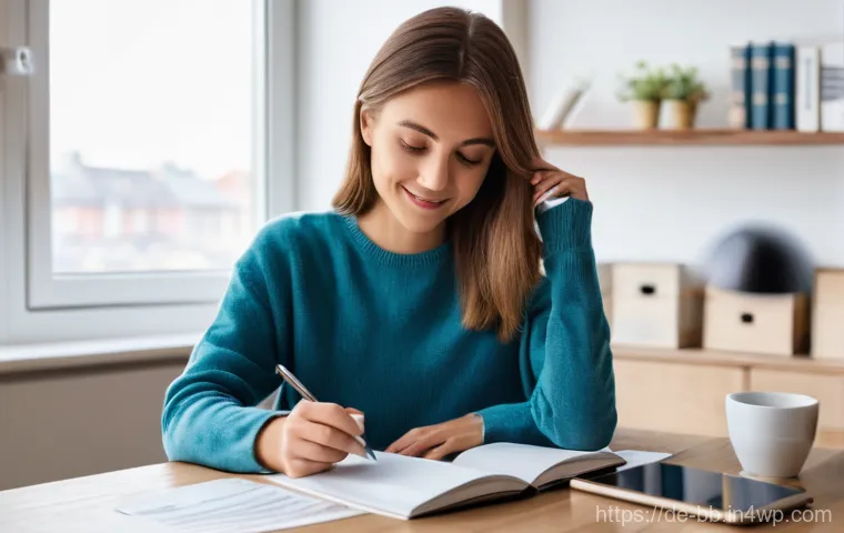 개인 재무계획과 비상 자금 - **Prompt 1: Financial Control and Daily Savings**
    "A young German woman, perhaps in her late 20s...