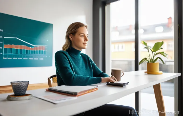 비상 재무계획의 변화 관리 프레임워크 - **Prompt 1: "The Dynamic Financial Reserve"**
    A detailed, wide-angle shot of a calm and confiden...